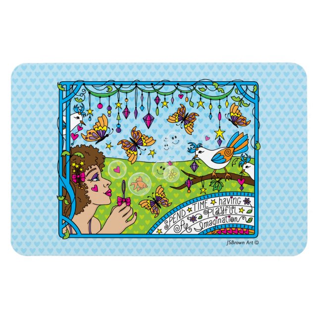 Haben Sie eine spielerische Fantasie_Flexible Magn Magnet (Horizontal)