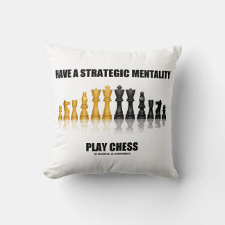 Haben Sie eine strategische Mentalität spielen Sch Kissen