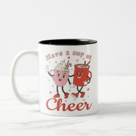 Haben Sie eine Tasse Cheer Retro Rosa Weihnachten