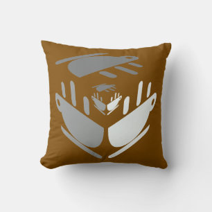 Haben Sie eine Tasse Java Brown Kissen