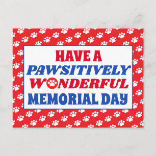 Haben Sie einen absolut wunderbaren Memorial Day m Postkarte