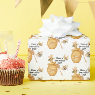 Haben Sie einen bienen-schönen Tag Honig-Geschenk Geschenkpapier