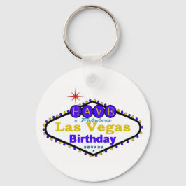 Haben Sie einen fabelhaften Las Vegas Geburtstag S Schlüsselanhänger