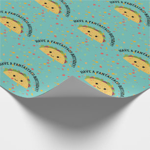 Haben Sie einen Fantastaco Geburtstag niedlichen Geschenkpapier
