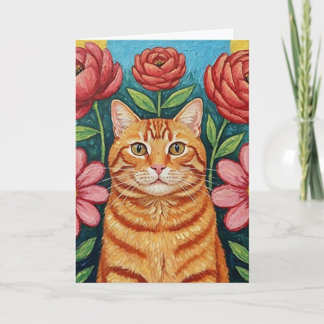 Haben Sie einen Geburtstag? | Cat Themed Karte (Vorderseite)