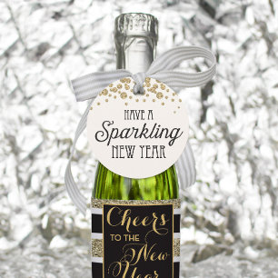 Haben Sie einen glänzenden Champagner-Fan-Tag im n Geschenkanhänger