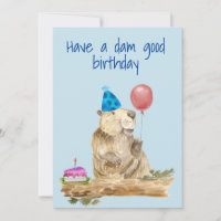 Haben Sie einen guten Geburtstag Niedlichen Biber