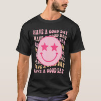 Haben Sie einen guten Tag Retro Smilee Gesicht äst