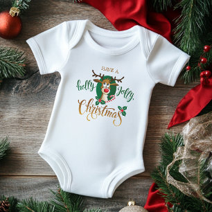 Haben Sie einen Holly Jolly Weihnachtsbaum Urlau Baby Strampler