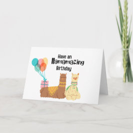 Haben Sie einen Llamazing Geburtstag Karte