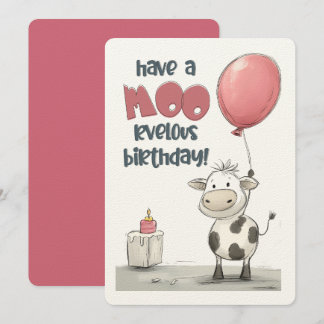 Haben Sie einen MOO-reichen Geburtstag! | Ein Tag  Einladung