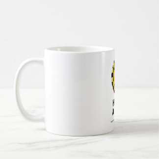 Haben Sie einen Retro-Smiley-Schachbrett-Kaffeebec Kaffeetasse