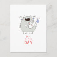 Haben Sie einen schönen Tag / ein lustiges Monster