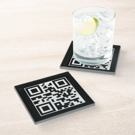 Haben Sie einen schönen Tag QR-Code Glasuntersetzer