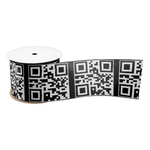 Haben Sie einen schönen Tag QR-Code Satinband