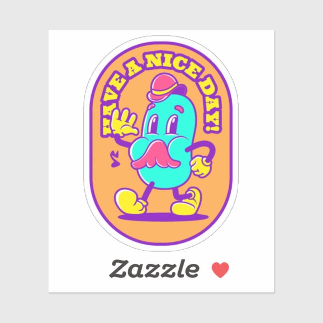 Haben Sie einen schönen Tag - Vinyl Aufkleber (Blatt)