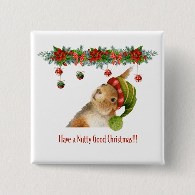 Haben Sie einen schönen Weihnachtsfeiertag Button (Vorderseite)