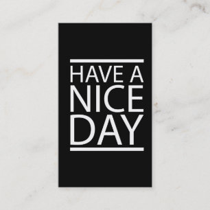 Haben Sie einen schöner Tagesentwurf Visitenkarte