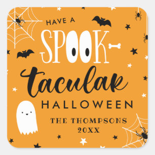 Haben Sie einen Spooktacular Halloween-Gefallen Quadratischer Aufkleber