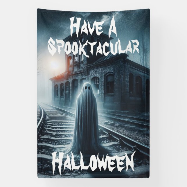 Haben Sie einen Spooktacular Halloween-Geist Banner (Vertikal)