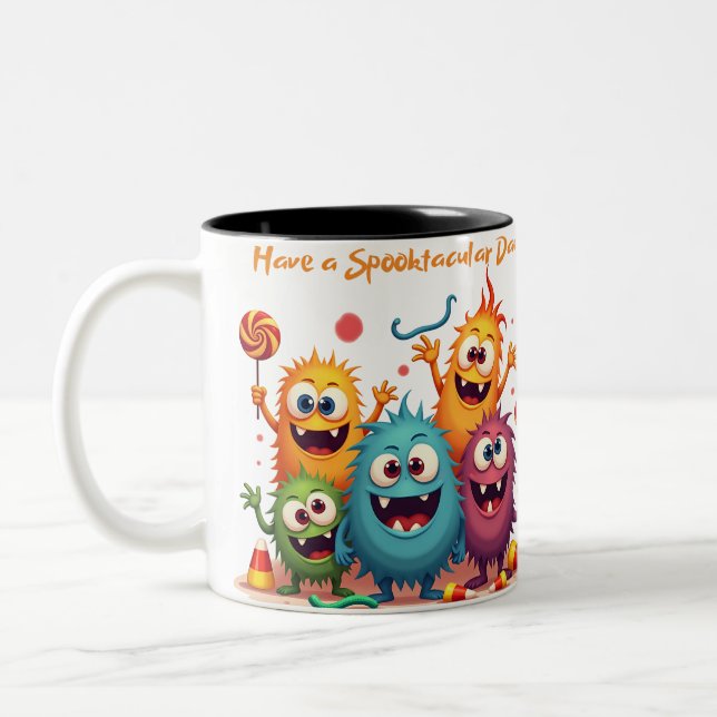 Haben Sie einen Spooktacular-Tag Zweifarbige Tasse (Links)