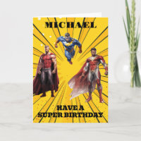 Haben Sie einen Super Birthday Superhero Boy