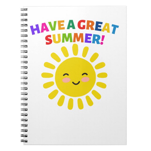 Haben Sie einen tollen Sommer Notizblock (Vorderseite)