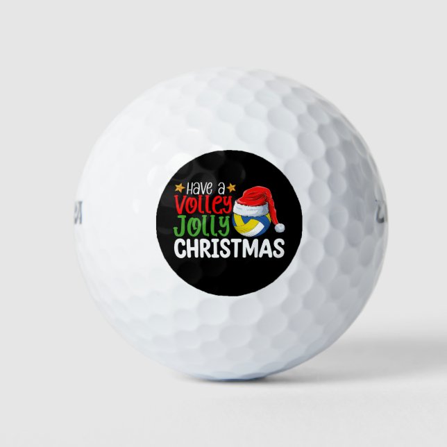 Haben Sie einen Volley Jolly Weihnachten Volleybal Golfball (Vorderseite)