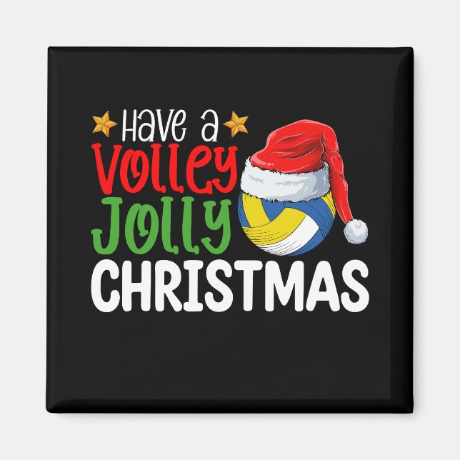 Haben Sie einen Volley Jolly Weihnachten Volleybal Magnet (Vorne)