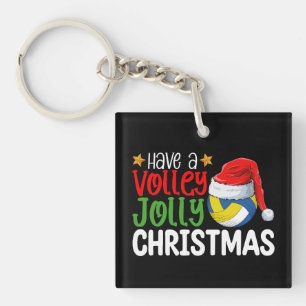 Haben Sie einen Volley Jolly Weihnachten Volleybal Schlüsselanhänger