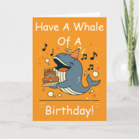 Haben Sie einen Wal von einem Geburtstag Singender