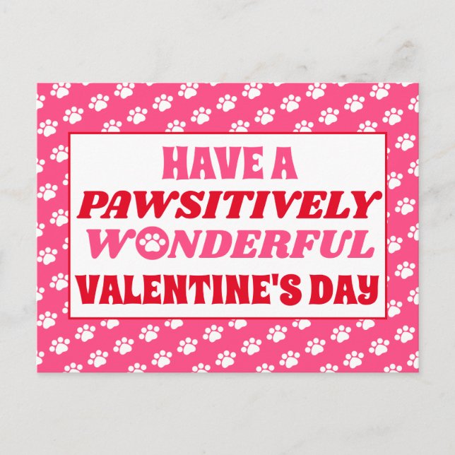 Haben Sie einen wunderschönen Valentinstag Postkarte (Vorderseite)