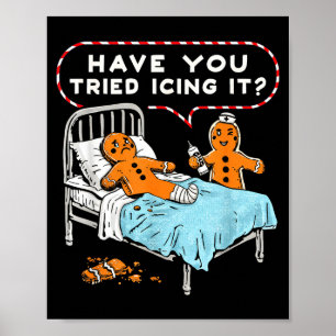 Haben Sie es mit Eiscreme probiert, Lebkuchen-Kran Poster