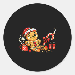 Haben Sie es mit Gingerbread-Eis für Frauen probie Runder Aufkleber