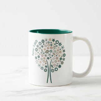 Haben Sie Glauben - Baum-Tasse Zweifarbige Tasse