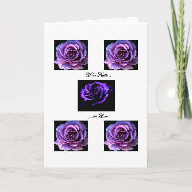 Haben Sie Glauben in der Liebe Karte (Vorderseite)