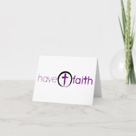 Haben Sie Glauben Notecard, das mit Kreis-Kreuz Karte