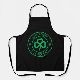 Haben Sie Glück beim St Patrick's Day Green Kleebl Schürze