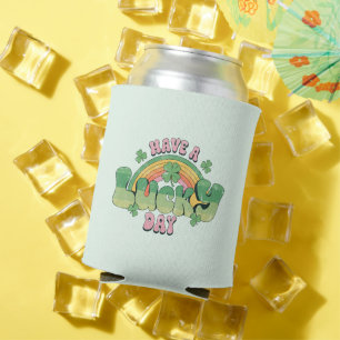 Haben Sie Glück Retro Typografie Dosenkühler