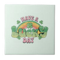 Haben Sie Glück Retro Typografie