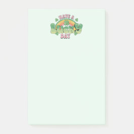 Haben Sie Glück Retro Typografie Post-it Klebezettel