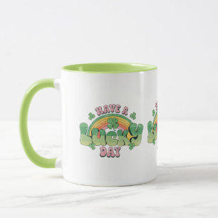 Haben Sie Glück Retro Typografie Tasse