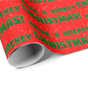 Haben Sie Hockey Weihnachts-Muster Geschenke Wrap Geschenkpapier