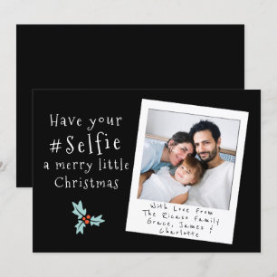 Haben Sie Ihre Selfie eine lustige kleine Weihnach Einladung