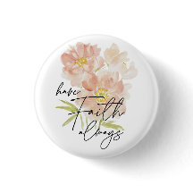 Haben Sie immer Vertrauen Aquarell-Blume Christlic