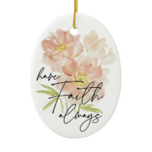 Haben Sie immer Vertrauen Aquarell-Blume Christlic