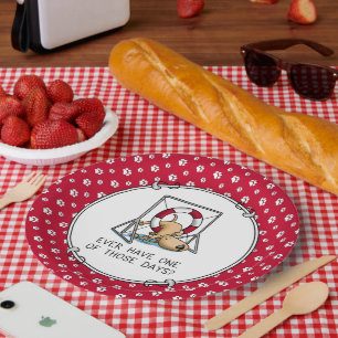 Haben Sie jemals einen dieser Tage? Hundefall Agil Pappteller