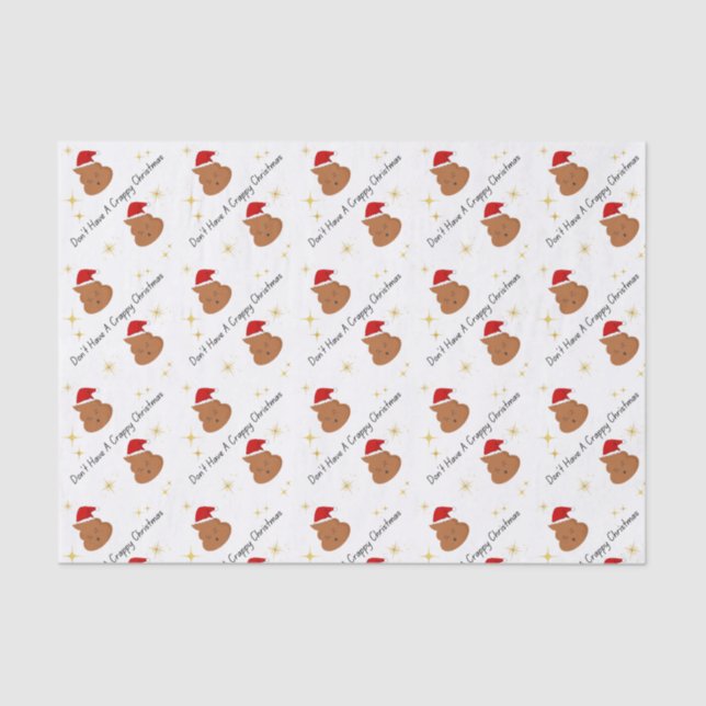 Haben Sie kein verrücktes Weihnachtszettel Seidenpapier (Vorderseite)