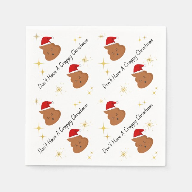 Haben Sie keine verrückten Weihnachten Napkins Serviette (Vorderseite)