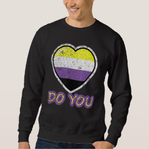 Haben Sie nicht binären Stolz beklemmende Flag Her Sweatshirt